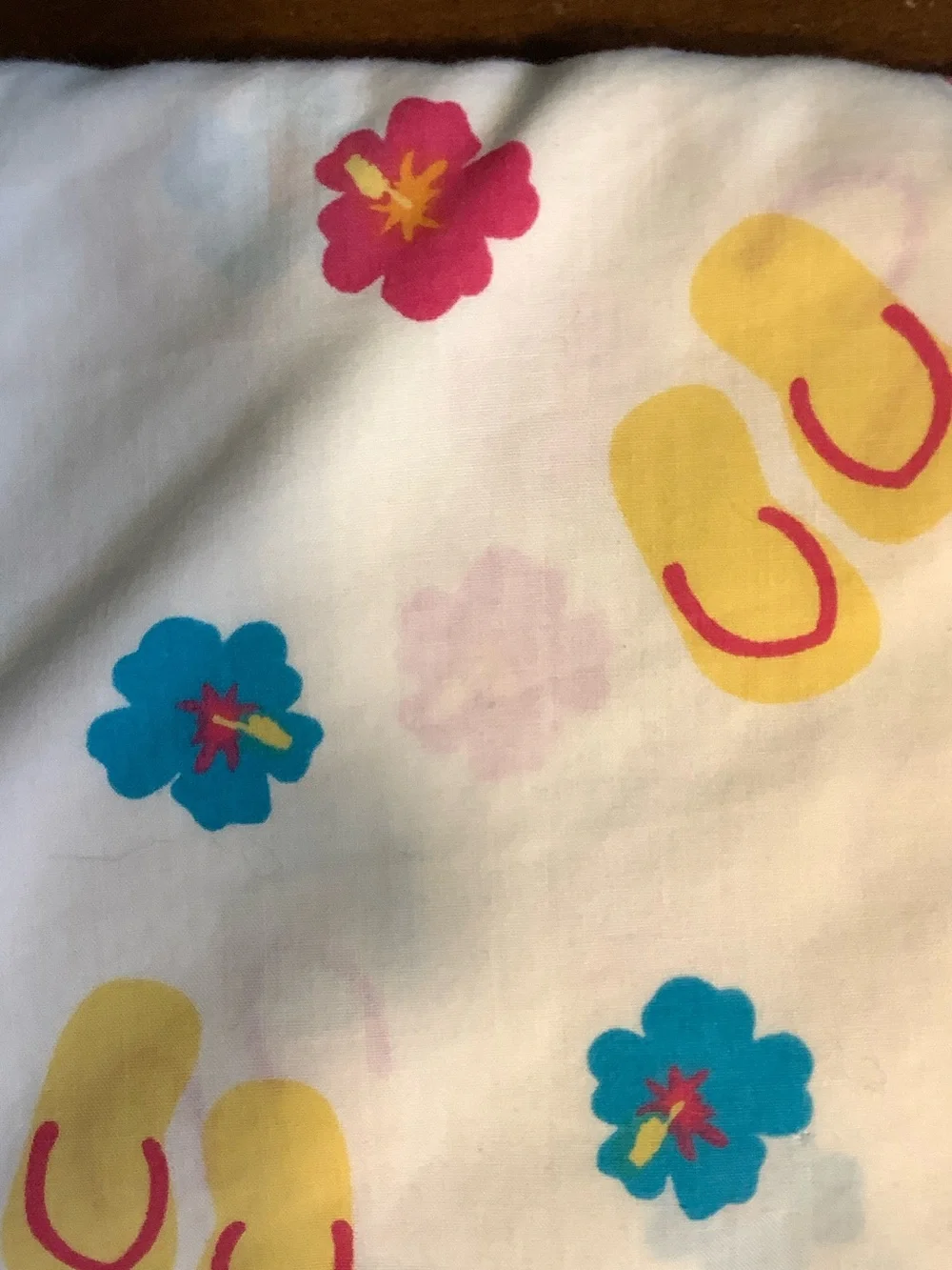 Flip Flops and Summer Full Sized Flat Sheet